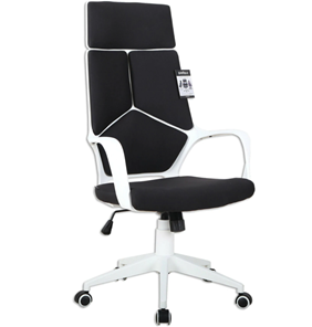 Компьютерное кресло Brabix Premium Prime EX-515 (пластик белый, ткань, черное) 531812 в Курске