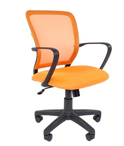 Офисное кресло CHAIRMAN 698 black TW, ткань, цвет оранжевый в Курске