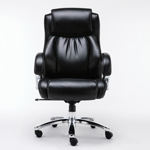 Кресло компьютерное Brabix Premium Status HD-003 (рециклированная кожа, хром, черное) 531821 в Курске