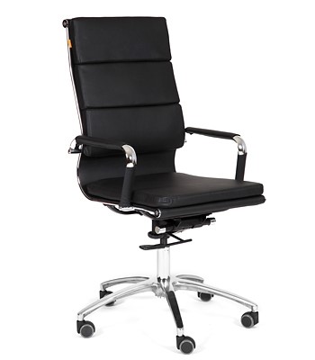 Офисное кресло CHAIRMAN 750 экокожа черная в Курске - изображение