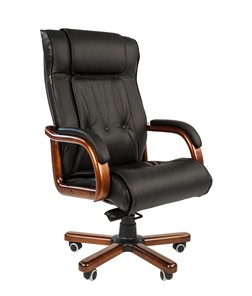 Компьютерное кресло CHAIRMAN 653 кожа черная в Курске - предосмотр