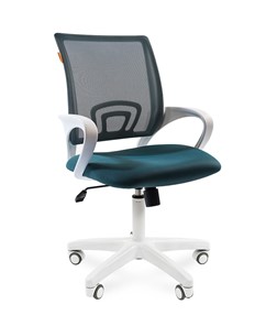 Компьютерное кресло CHAIRMAN 696 white, ткань, цвет зеленый в Курске