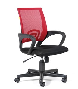 Кресло компьютерное CHAIRMAN 696 black Сетчатый акрил DW69 красный в Курске