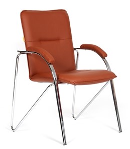 Кресло офисное CHAIRMAN 850 Экокожа Terra 111 коричневая в Курске