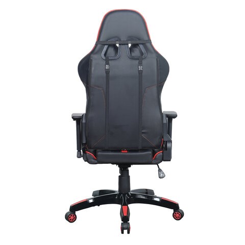 Компьютерное кресло Brabix GT Carbon GM-120 (две подушки, экокожа, черное/красное) 531931 в Курске - изображение 3