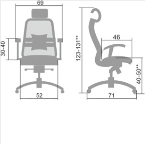 Кресло офисное Samurai S-3.04, черный плюс в Курске - предосмотр 4