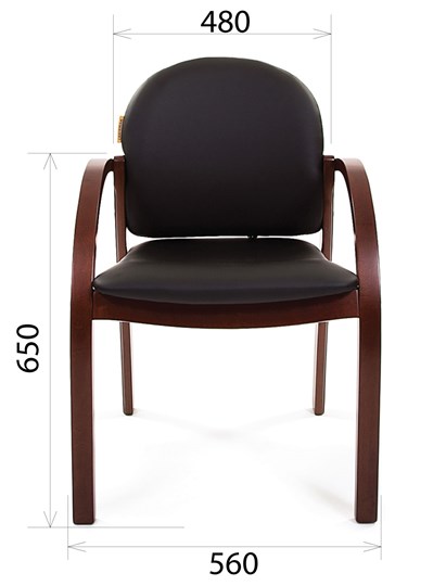 Офисное кресло CHAIRMAN 659 Экокожа черная в Курске - изображение 1
