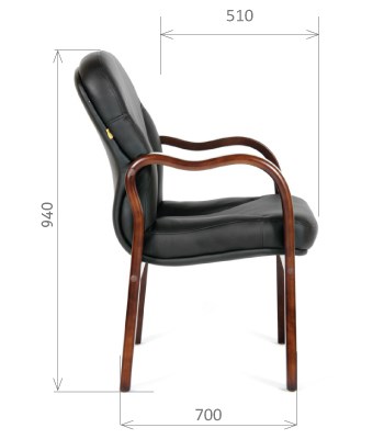 Кресло CHAIRMAN 658 Натуральная кожа черный в Курске - изображение 2