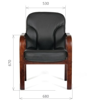 Кресло CHAIRMAN 658 Натуральная кожа черный в Курске - изображение 1
