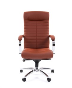 Офисное кресло CHAIRMAN 480 Экокожа Terra 111 (коричневая) в Курске - предосмотр 1