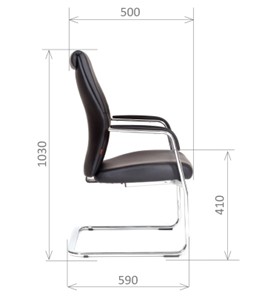 Офисное кресло CHAIRMAN Vista V Экокожа премиум черная в Курске - предосмотр 2