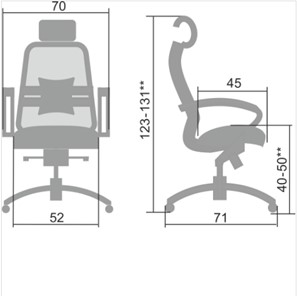 Кресло офисное Samurai S-2.04, серый в Курске - предосмотр 4