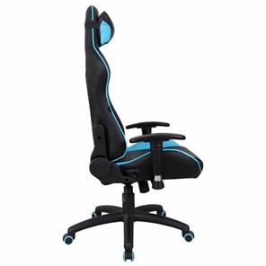 Компьютерное кресло Brabix GT Master GM-110 (две подушки, экокожа, черное/голубое) 531928 в Курске - предосмотр 1