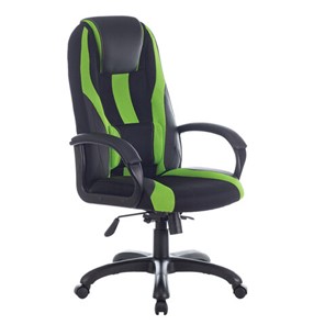 Компьютерное кресло Brabix Premium Rapid GM-102 (экокожа/ткань, черное/зеленое) 532419 в Курске