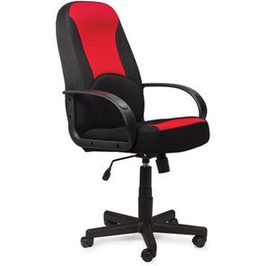 Кресло BRABIX "City EX-512", ткань черная/красная, TW, 531408 в Курске