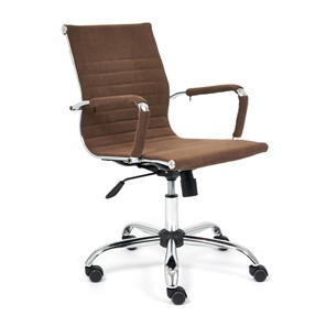 Компьютерное кресло URBAN-LOW флок, коричневый, арт.14446 в Курске
