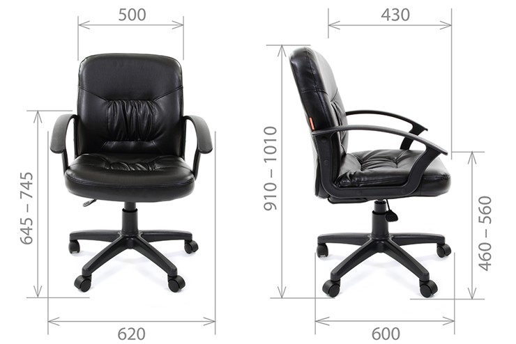 Офисное кресло CHAIRMAN 651 ЭКО черное в Курске - изображение 3
