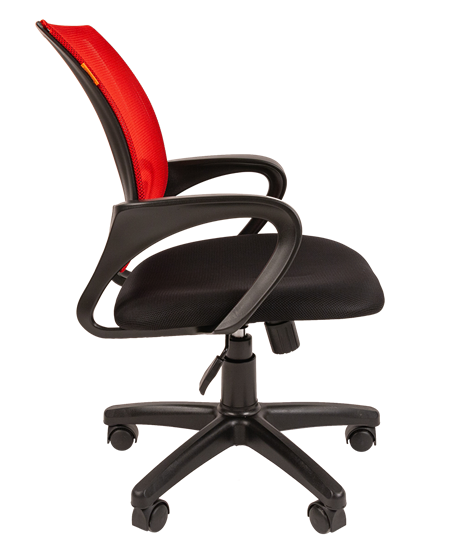 Кресло компьютерное CHAIRMAN 696 black Сетчатый акрил DW69 красный в Курске - изображение 1