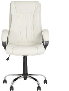 Офисное кресло ELLY (CHR68) экокожа ECO-50, белая в Курске
