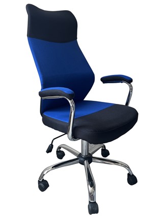 Офисное кресло C168 черный/синий в Курске - изображение