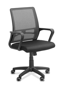 Офисное кресло для сотрудника Акцент, сетка YM/ткань TW / черная/серая в Курске
