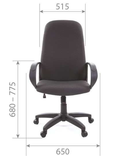 Кресло компьютерное CHAIRMAN 279 JP15-1 черно-серый в Курске - изображение 4