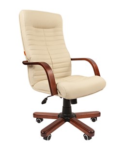 Офисное кресло CHAIRMAN 480 WD, экокожа, цвет бежевый в Курске