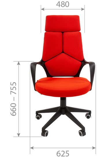 Кресло офисное CHAIRMAN 525, серое в Курске - изображение 1