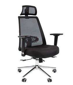 Офисное кресло CHAIRMAN 535 LUX сетчатый акрил черный / полиэстер черный в Курске