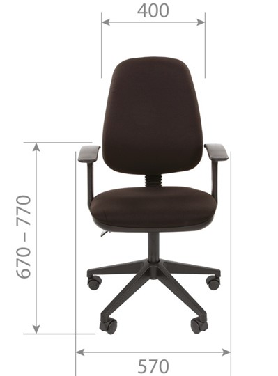 Кресло CHAIRMAN 661 Ткань стандарт 15-13 серая в Курске - изображение 3