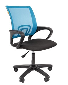 Кресло офисное CHAIRMAN 696 black LT, голубое в Курске - предосмотр