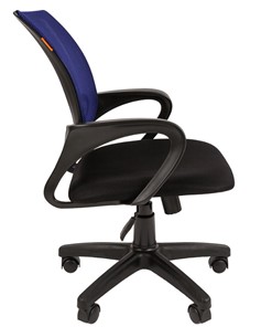 Кресло компьютерное CHAIRMAN 696 black Сетчатый акрил DW61 синий в Курске - предосмотр 2