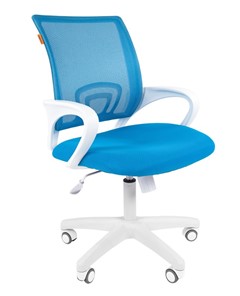 Офисное кресло CHAIRMAN 696 white, tw12-tw04 голубой в Курске