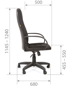 Кресло компьютерное CHAIRMAN 727 TW 11, цвет черный в Курске - предосмотр 5