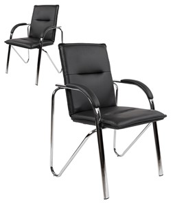 Офисное кресло CHAIRMAN 851 экокожа черная (2 шт. в комплекте) в Курске