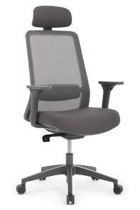 Компьютерное кресло Design WORK W-218C, Серый пластик/Серая сетка в Курске