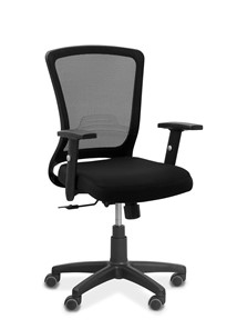 Офисное кресло для сотрудника Фьюжн, сетка/ткань TW / черная/черная в Курске - предосмотр