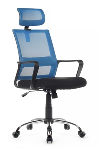 Кресло компьютерное RCH 1029HB, черный/синий в Курске