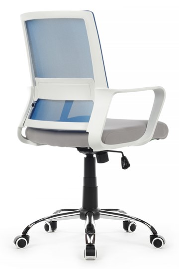 Кресло компьютерное RCH 1029MW, серый/синий в Курске - изображение 3