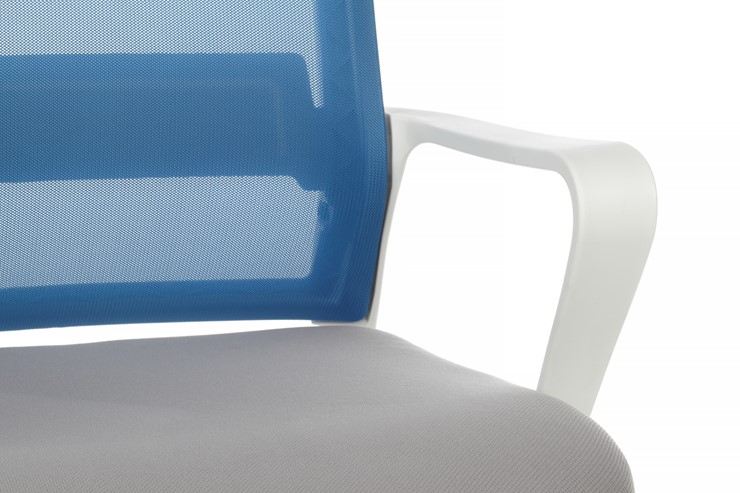 Кресло компьютерное RCH 1029MW, серый/синий в Курске - изображение 5