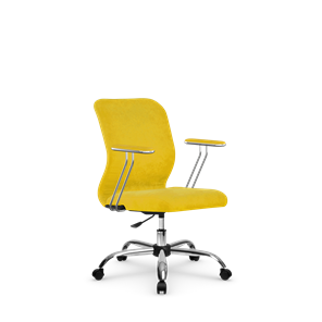 Кресло офисное SU-Mr-4/подл.078/осн.006 желтый в Курске