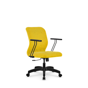 Кресло компьютерное SU-Mr-4/подл.109/осн.001 желтый в Курске