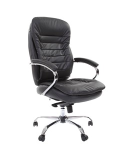 Кресло офисное CHAIRMAN 795 кожа, цвет черный в Курске