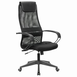 Офисное кресло Brabix Premium Stalker EX-608 PL (ткань-сетка/кожзам, черное) 532090 в Курске - предосмотр