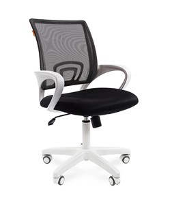 Кресло компьютерное CHAIRMAN 696 white, черный в Курске