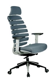 Кресло офисное Riva Chair SHARK (Серый/серый) в Курске