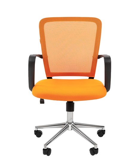 Компьютерное кресло CHAIRMAN 698 CHROME new Сетка TW-66 (оранжевый) в Курске - изображение 2