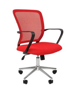 Кресло офисное CHAIRMAN 698 CHROME new Сетка TW-69 (красный) в Курске