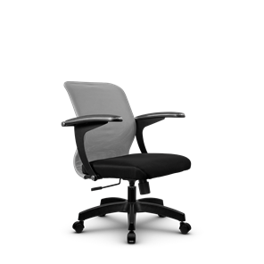 Кресло офисное SU-M-4/подл.160/осн.001, Светло-серый/Черный в Курске