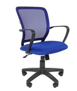 Кресло офисное CHAIRMAN 698 black TW-05, ткань, цвет синий в Курске